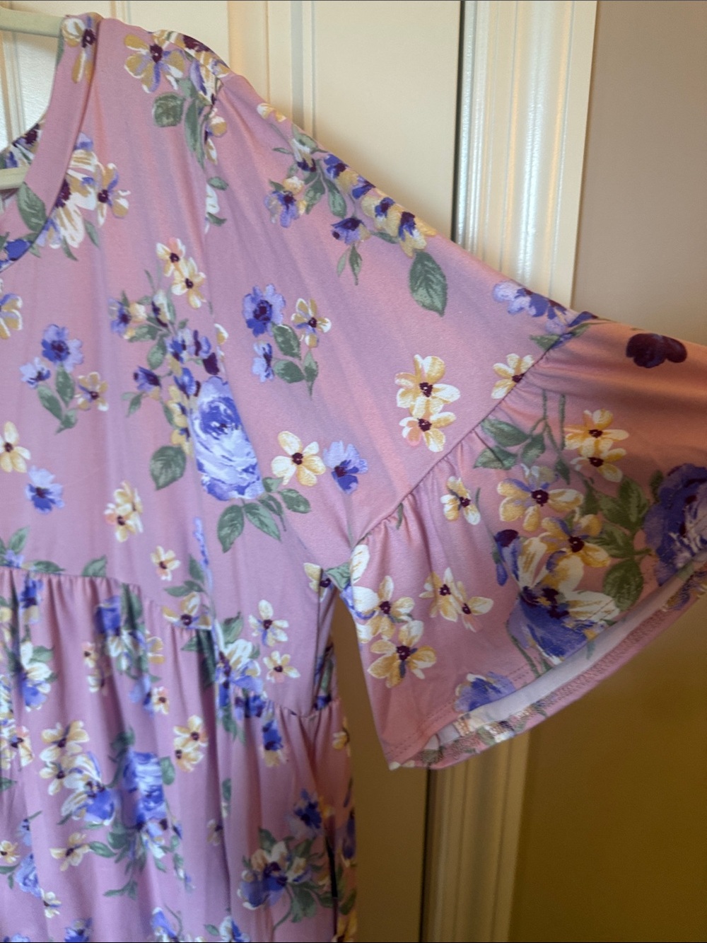 Haptics Mauve Lavender Floral Babydoll Dress - Picture 4 of 7